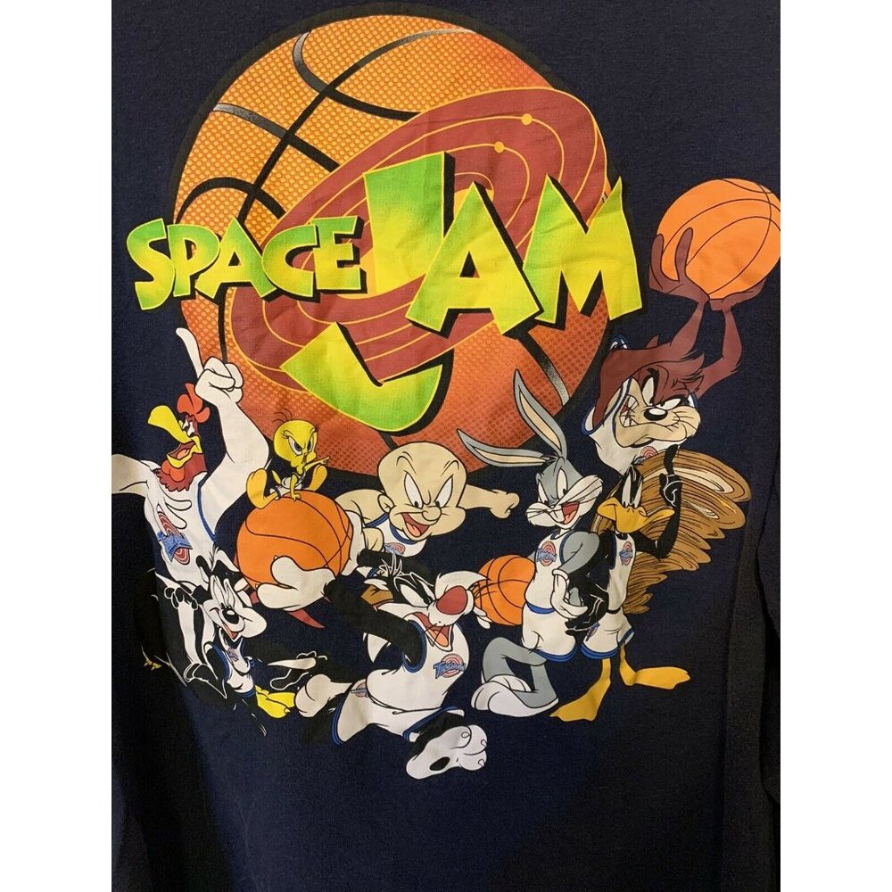 Vintage 90’s Space‎ Jam Long Sleeve Shirt Tune Squad Looney Tunes Men’s Sz XXL